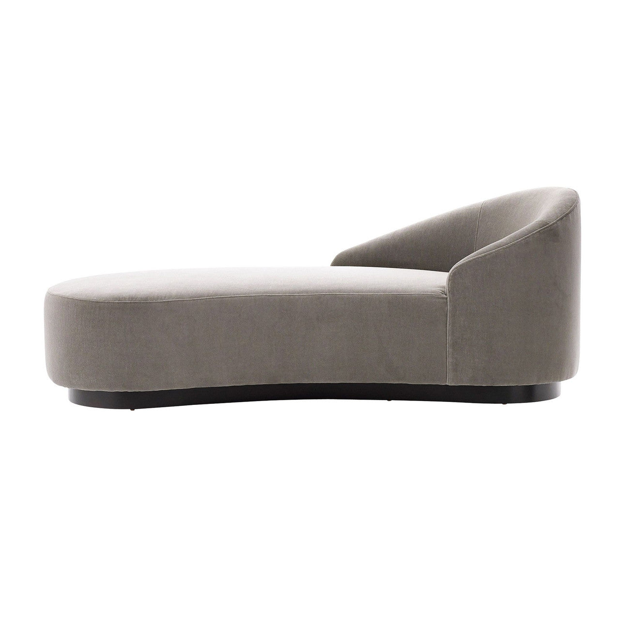 Arteriors Home Turner Chaise Sharkskin Velvet Grey Ash Right Arm 8167