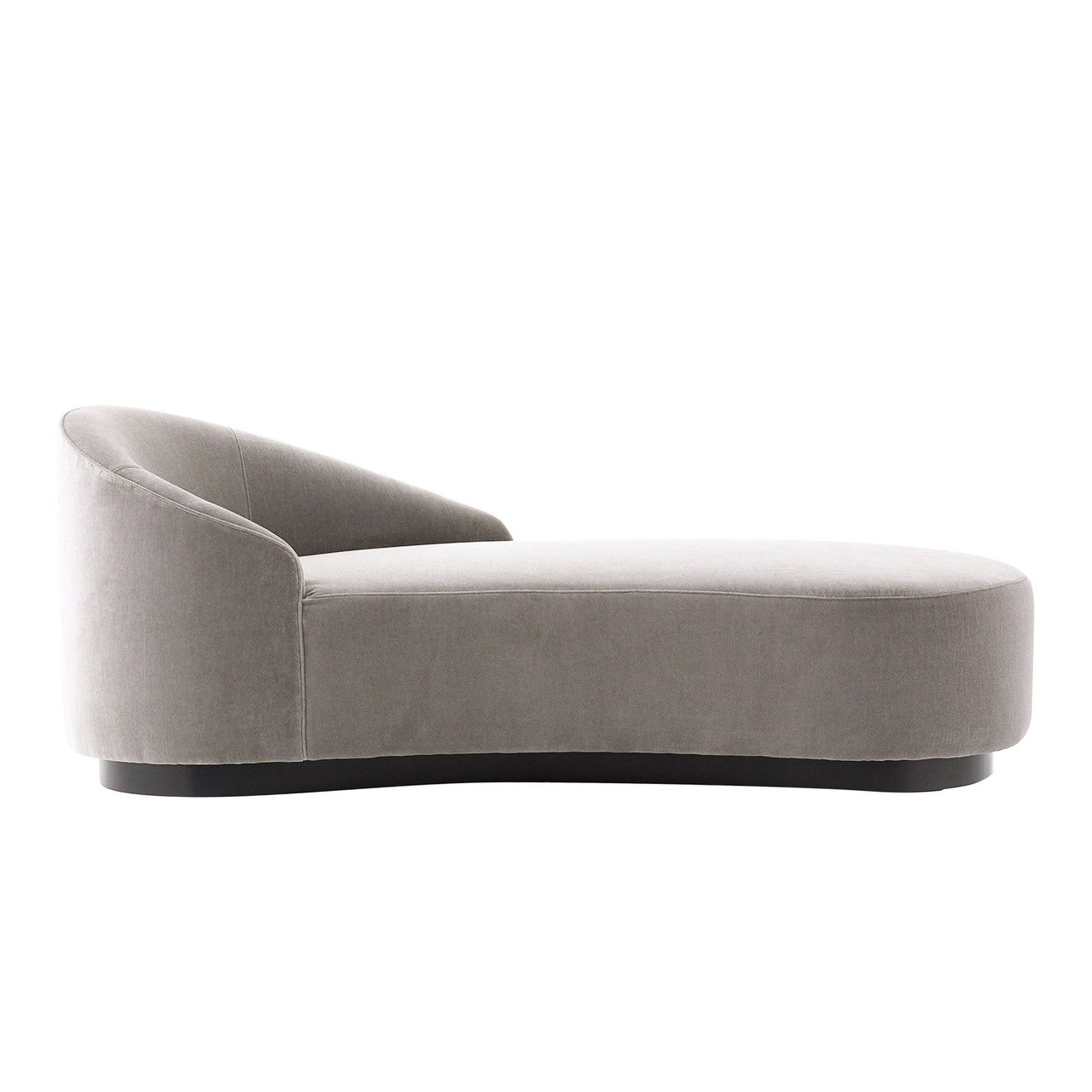 Arteriors Home Turner Chaise Sharkskin Velvet Grey Ash Right Arm 8167