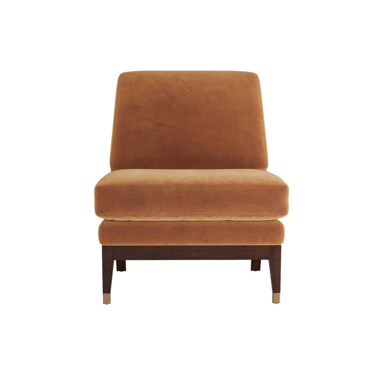 Arteriors Home Sawyer Chair Cider Velvet Dark Walnut 8173