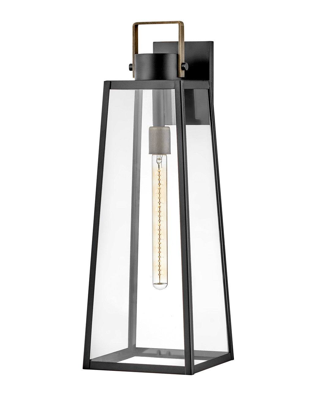 Lark Living Hugh Large Wall Mount Lantern in Black 82005BK