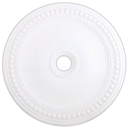 Livex Lighting Wingate Collection White Ceiling Medallion in White 82077-03