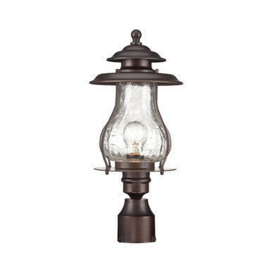 Acclaim Lighting Blue Ridge 1-Light Architectural Bronze Post Mount Light in Architectural Bronze 8207ABZ