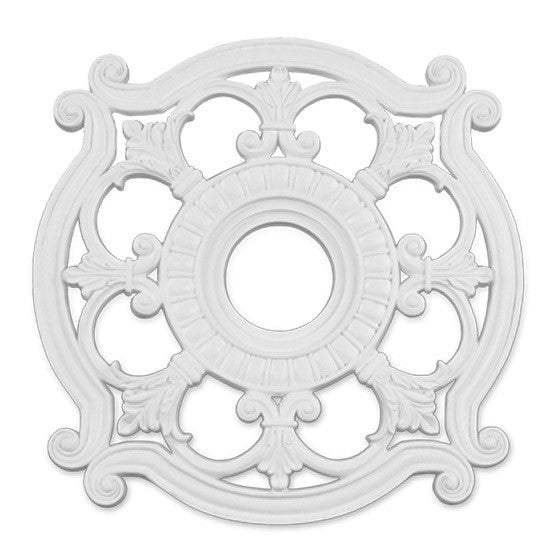 Livex Lighting Buckingham Collection White Ceiling Medallion in White 8216-03