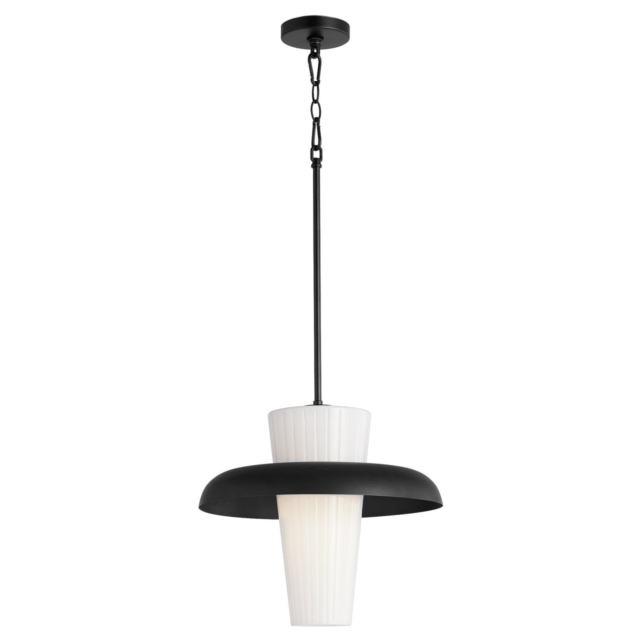 Quorum  Mallory 16" Pendant - Matte Black  8227-16-59