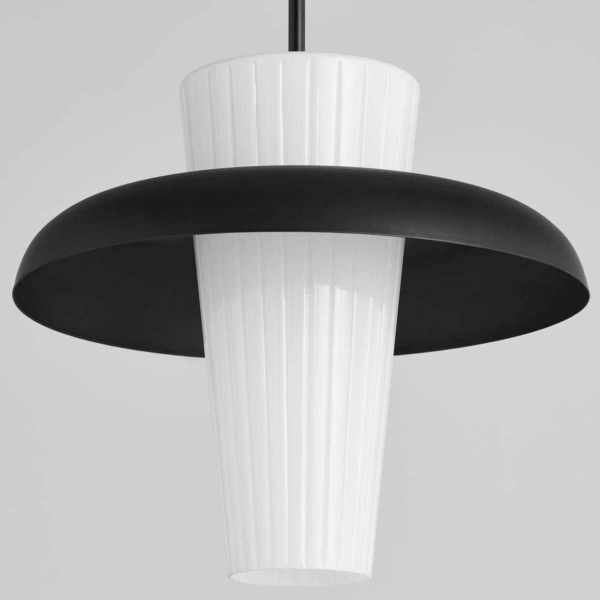 Quorum  Mallory 16" Pendant - Matte Black  8227-16-59