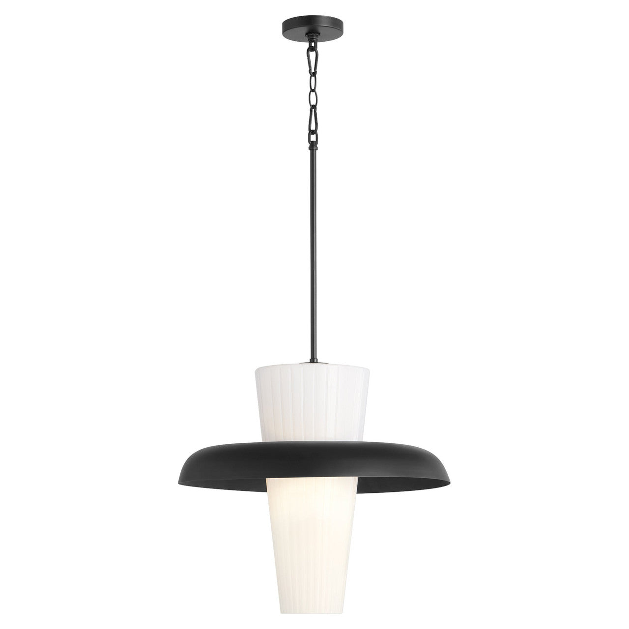 Quorum  Mallory 20" Pendant - Matte Black  8227-20-59