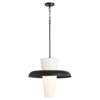 Quorum  Mallory 20" Pendant - Matte Black  8227-20-59