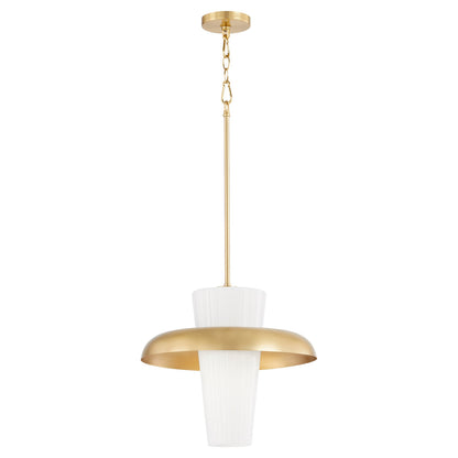 Quorum  Mallory 20" Pendant - Aged Brass  8227-20-80