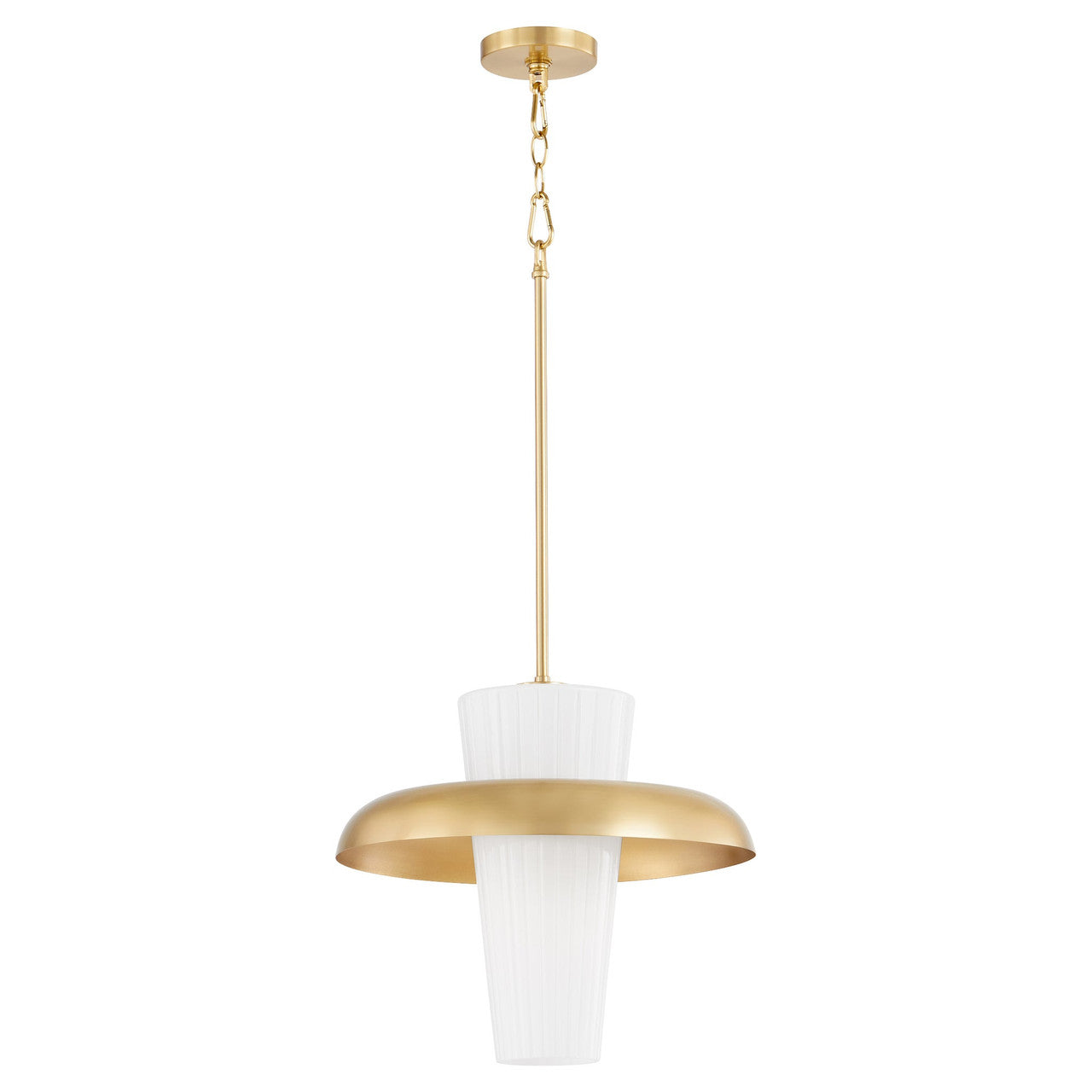 Quorum  Mallory 20" Pendant - Aged Brass  8227-20-80