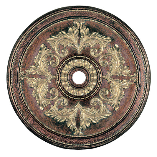 Livex Lighting Versailles Collection PBZ Ceiling Medallion in Palacial Bronze with Gilded Accents 8228-64