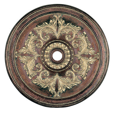 Livex Lighting Versailles Collection PBZ Ceiling Medallion in Palacial Bronze with Gilded Accents 8228-64