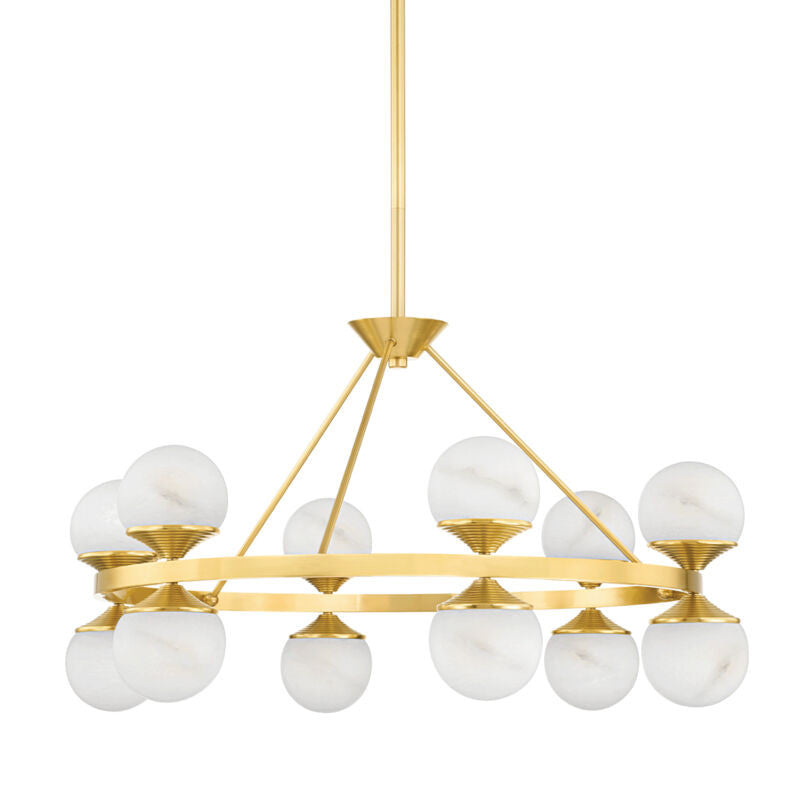 Hudson Valley Lighting Grafton Chandelier in Aged Brass 8236-AGB