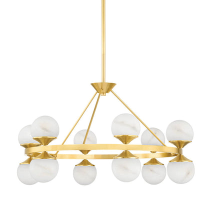 Hudson Valley Lighting Grafton Chandelier in Aged Brass 8236-AGB