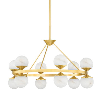 Hudson Valley Lighting Grafton Chandelier in Aged Brass 8236-AGB