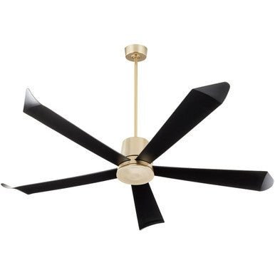 Quorum Rova Patio Fan in Aged Brass  82725-80