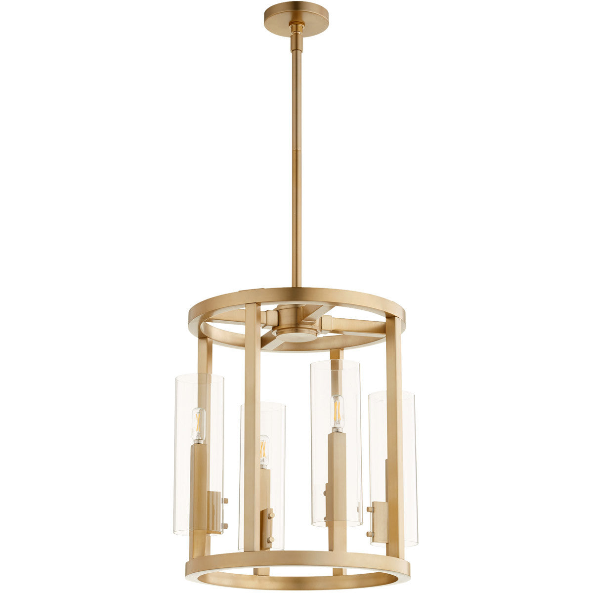 Quorum Harbin Entry in Aged Brass  8277-4-80