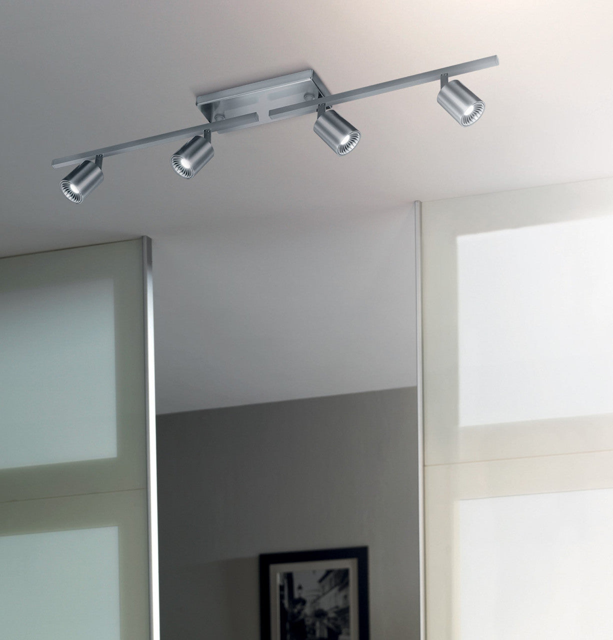 Arnsberg Cayman LED Adjustable Ceiling Light in Satin Nickel 829210407