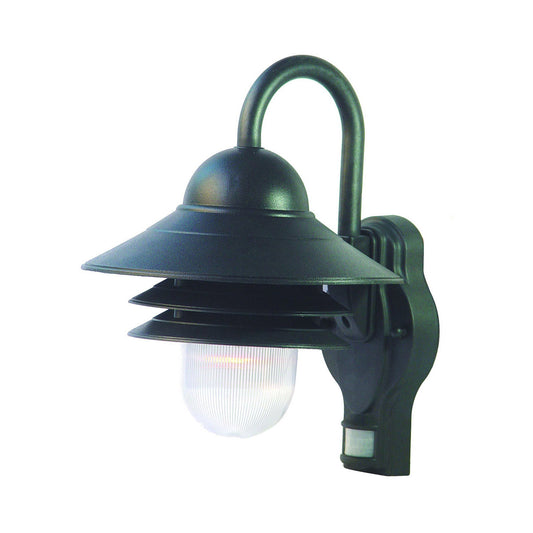 Acclaim Lighting Mariner 1-Light Matte Black Wall Light With Motion Sensor in Matte Black 82BKM