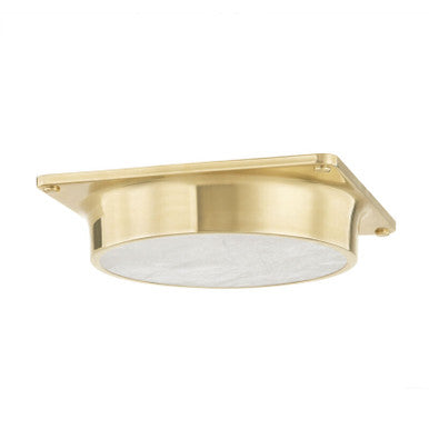 Hudson Valley Lighting Greenwich Flush Mount in Aged Brass 8301-AGB