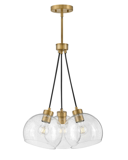 Lark Living Rumi Three Light Pendant in Lacquered Brass 83013LCB