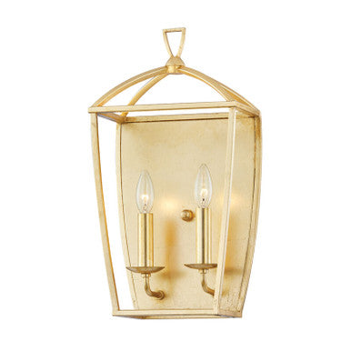 Hudson Valley Lighting Bryant Wall Sconce in Gold Leaf 8302-GL