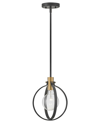 Lark Living Cirque Single Light Pendant in Black 83037BK