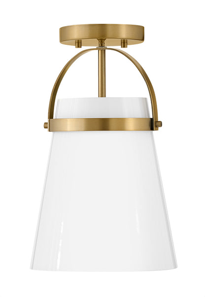 Lark Living Tori Single Light Convertible Pendant in Lacquered Brass 83057LCB