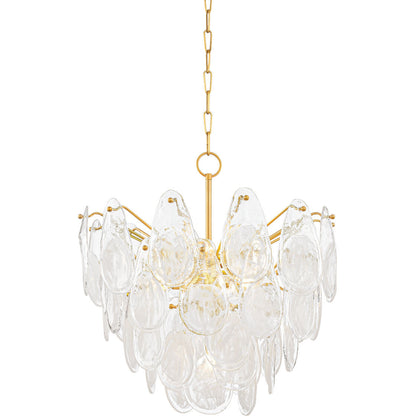 Hudson Valley Lighting Darcia Chandelier in Aged Brass 8307-AGB