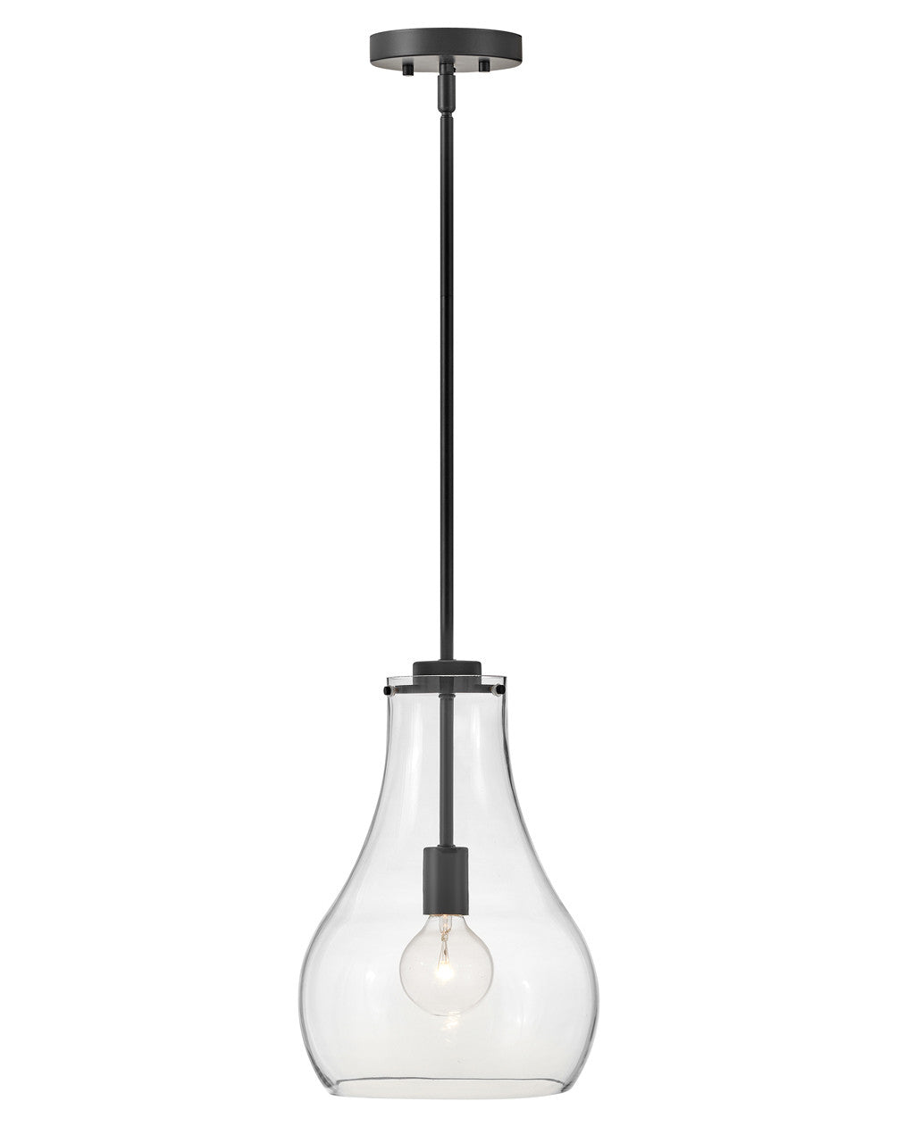 Lark Living Frankie Single Light Pendant in Black 83117BK