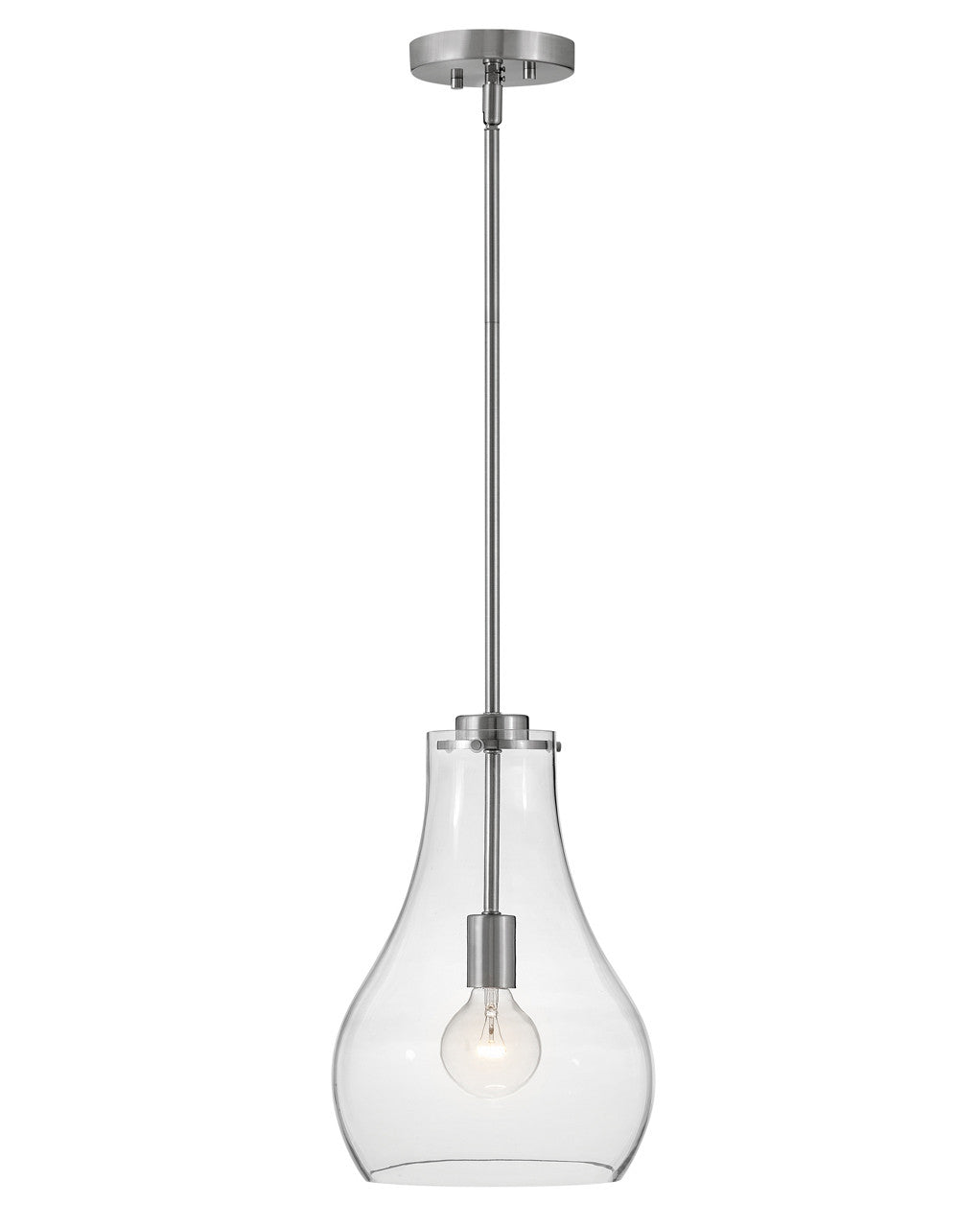 Lark Living Frankie Single Light Pendant in Brushed Nickel 83117BN