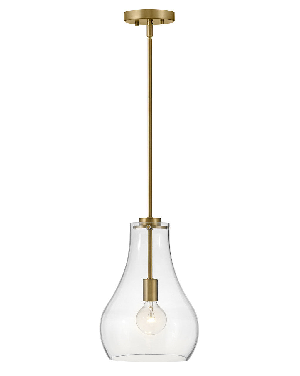 Lark Living Frankie Single Light Pendant in Lacquered Brass 83117LCB