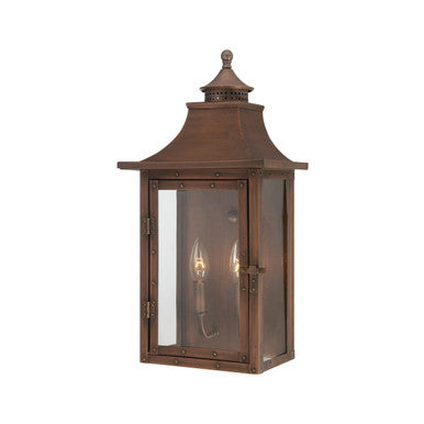 Acclaim Lighting St. Charles 2-Light Acopper Patina Wall Light in Copper Patina 8312CP