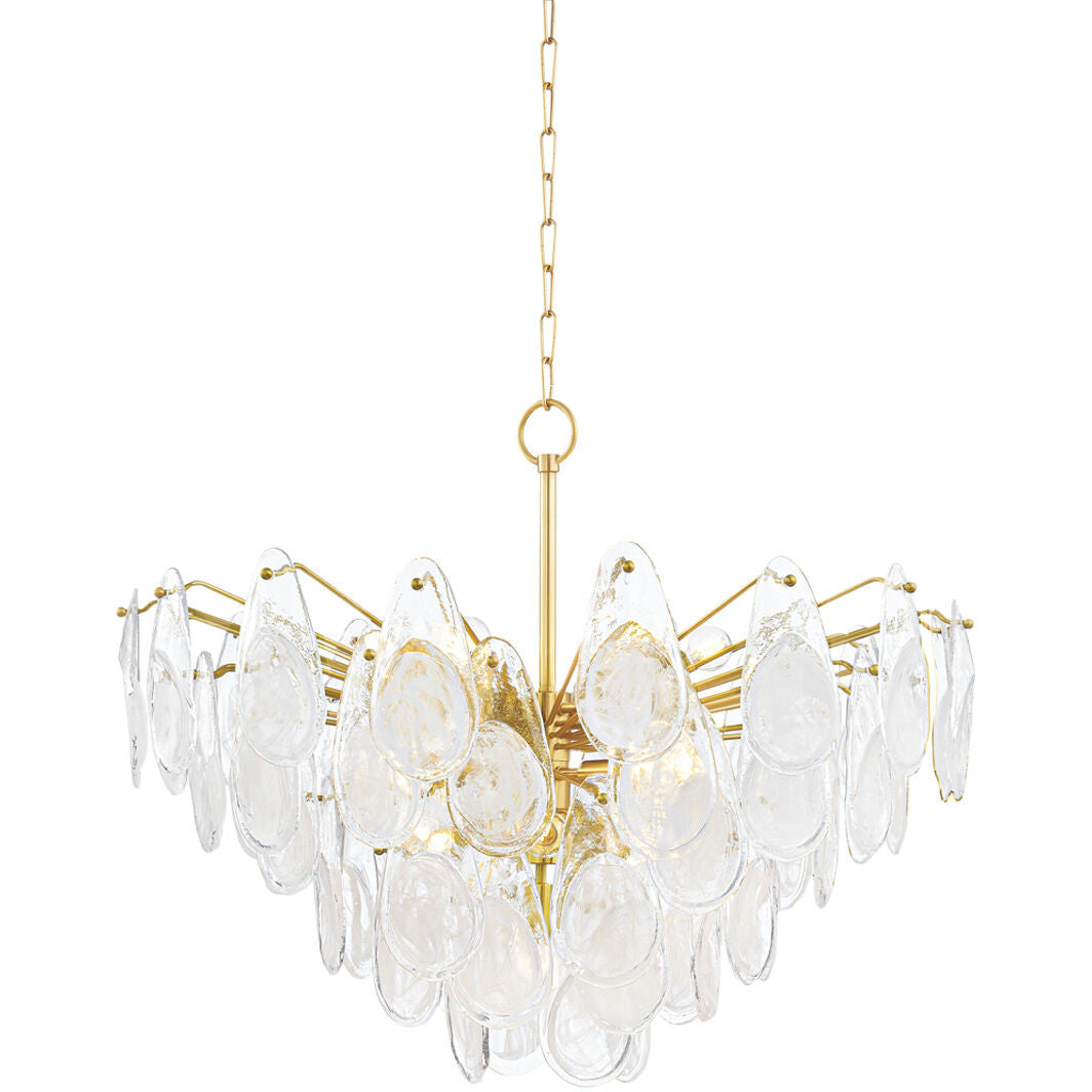 Hudson Valley Lighting Darcia Chandelier in Aged Brass 8315-AGB