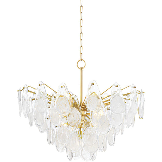 Hudson Valley Lighting Darcia Chandelier in Aged Brass 8315-AGB