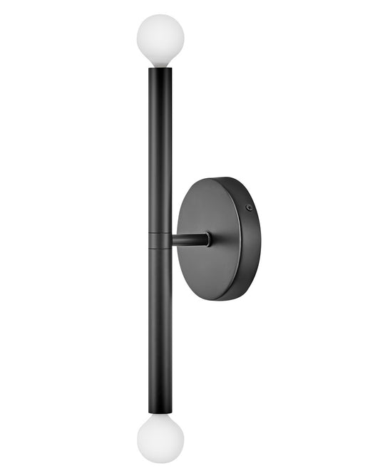 Lark Living Millie Two Light Tall Sconce in Black 83192BK