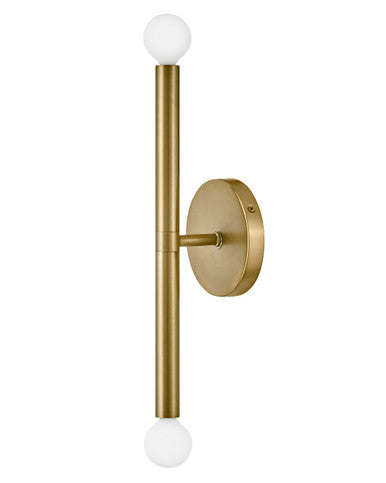 Lark Living Millie Two Light Tall Sconce in Lacquered Brass 83192LCB