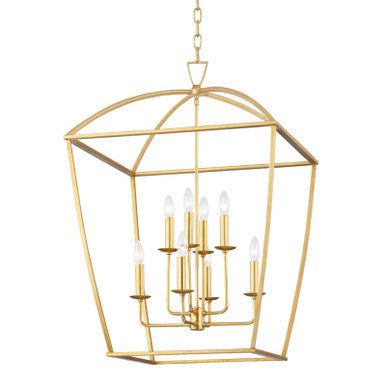 Hudson Valley Lighting Bryant Lantern in Gold Leaf 8324-GL