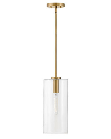 Lark Living Lane Single Light Pendant in Lacquered Brass 83377LCB