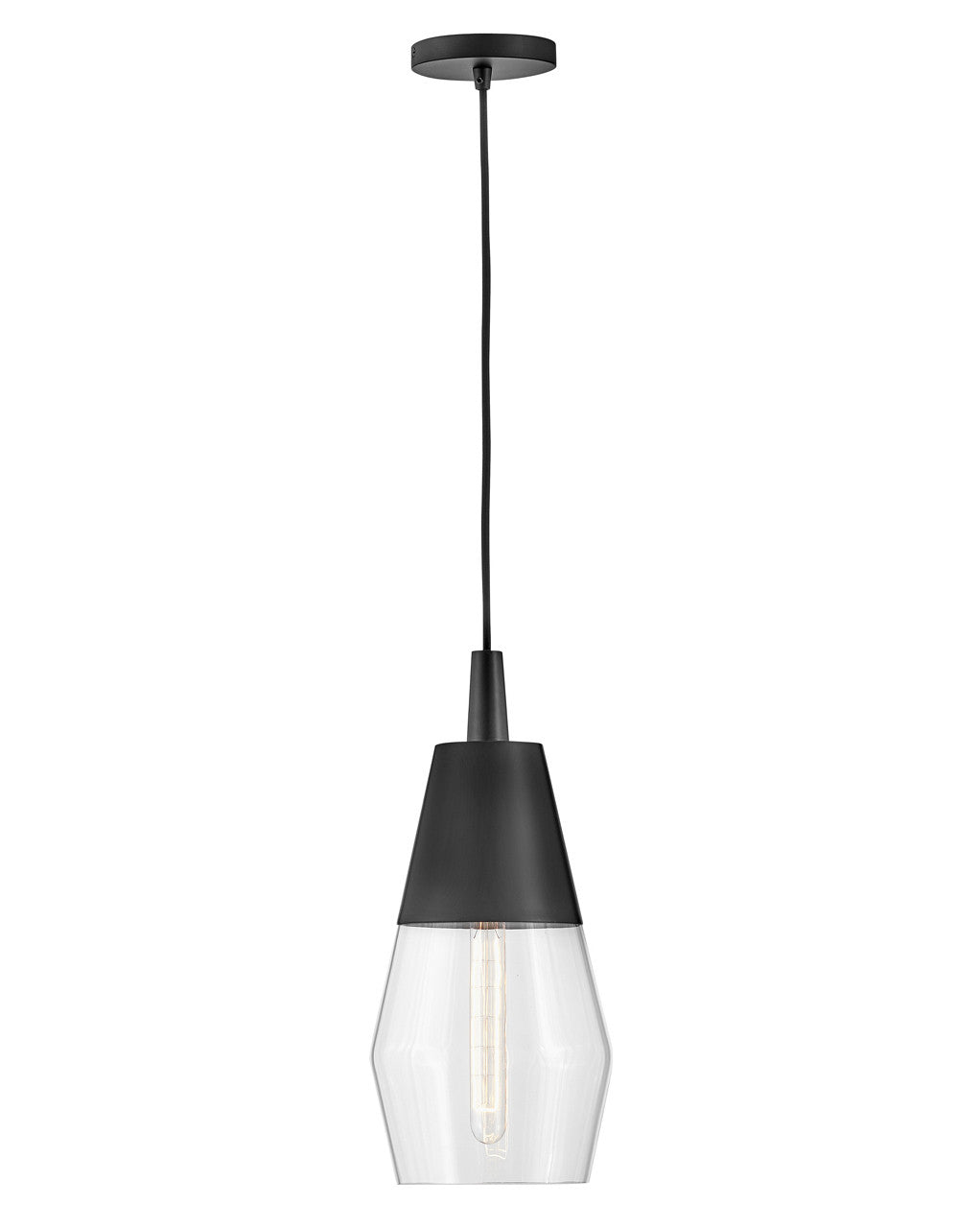 Lark Living Livie Single Light Pendant in Black 83397BK