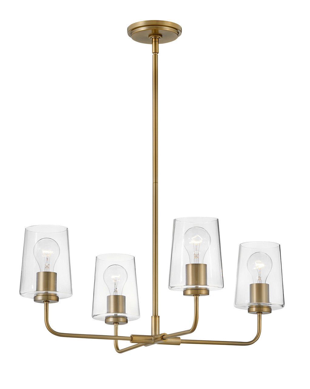 Lark Living Kline Medium Single Tier in Lacquered Brass 83454LCB