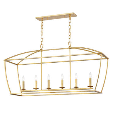 Hudson Valley Lighting Bryant Linear in Gold Leaf 8348-GL