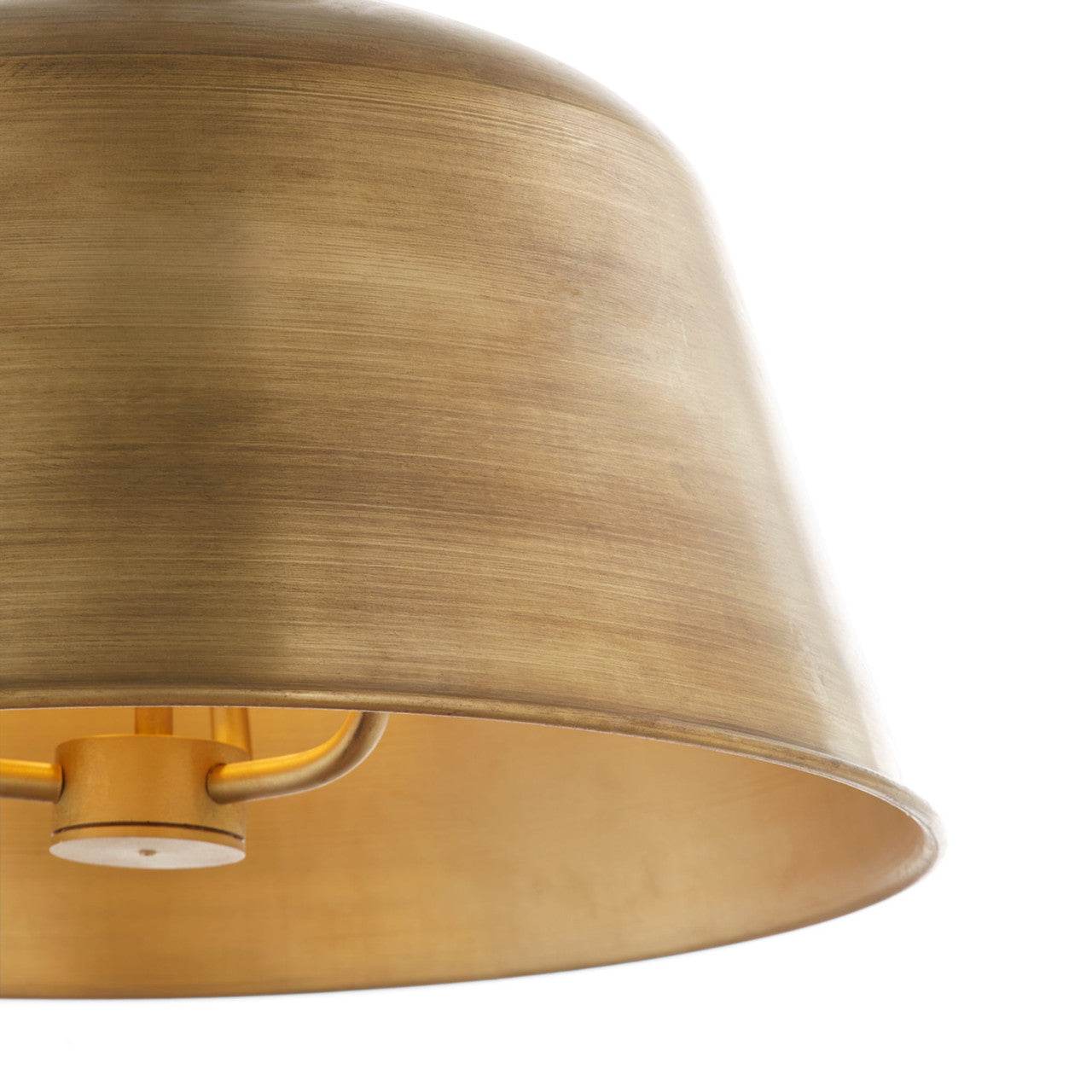 Quorum  Artisan 3 Light with Wood Details - Artisan Brass  84-3-75