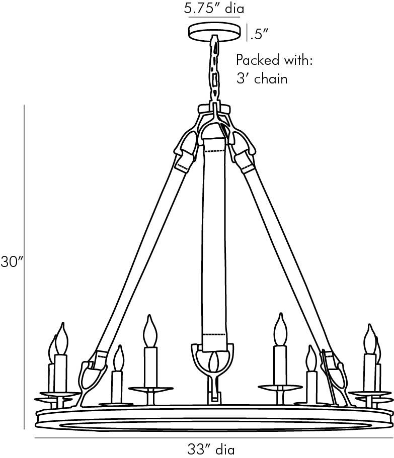 Arteriors Home Chaney Chandelier 84031