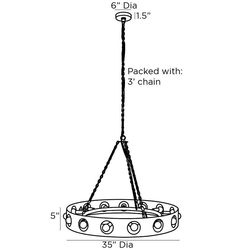 Arteriors Home Redondo Chandelier 84077