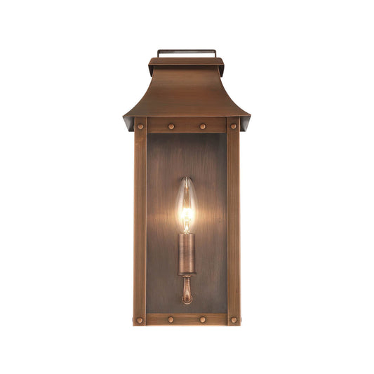 Acclaim Lighting Manchester 1-Light Copper Patina Pocket Wall Light in Copper Patina 8413CP