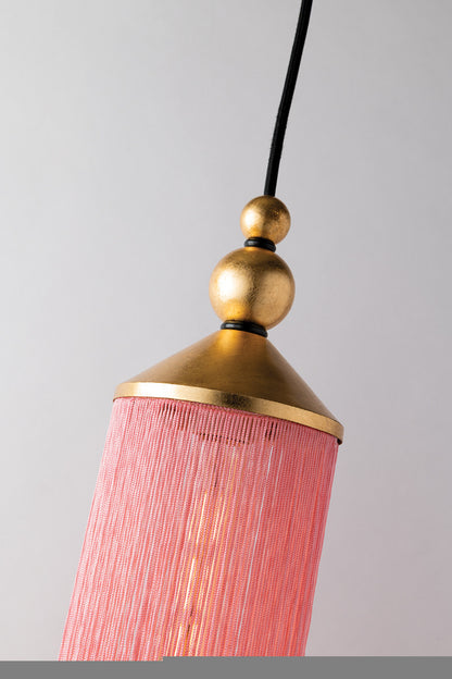 Mitzi 1 Light Pendant in Gold Leaf/Pink H300701-GL/PK