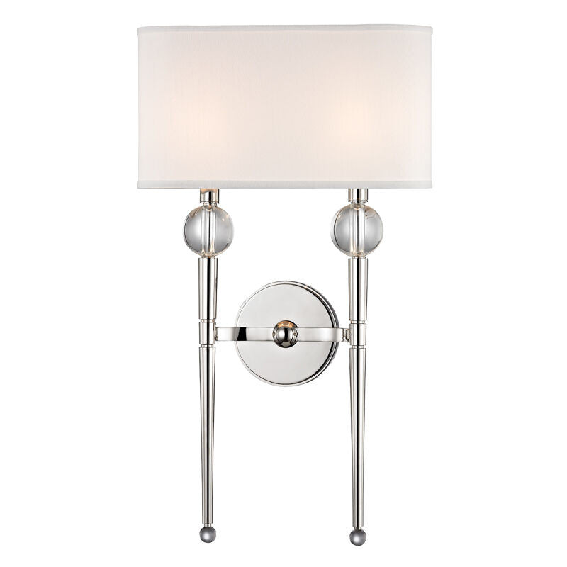 Hudson Valley Lighting Rockland Wall Sconce in Polished Nickel 8422-PN