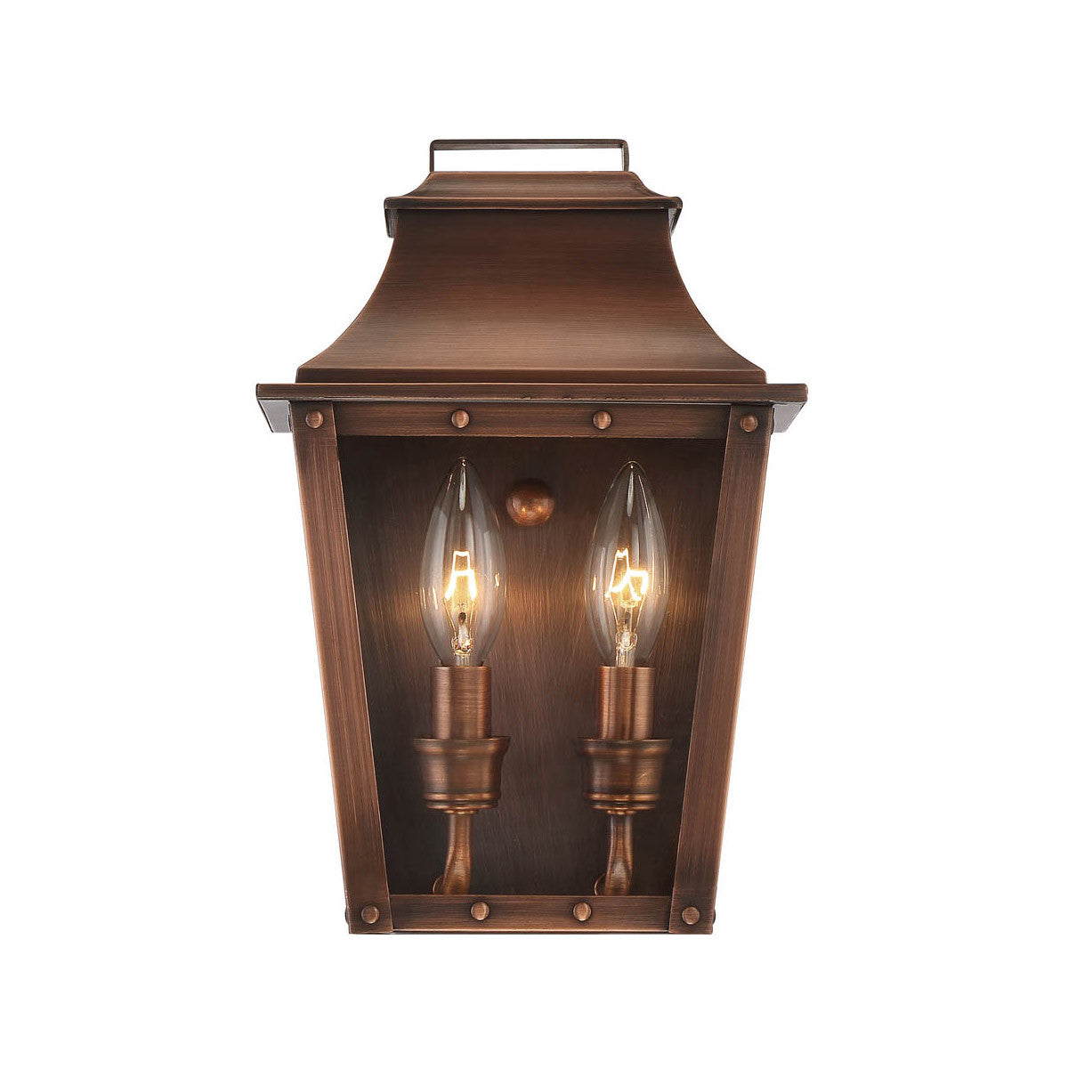 Acclaim Lighting Coventry 2-Light Copper Patina Pocket Wall Light in Copper Patina 8423CP