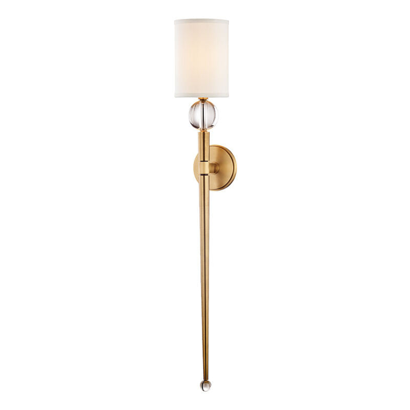 Hudson Valley Lighting Rockland Wall Sconce in Aged Brass 8436-AGB