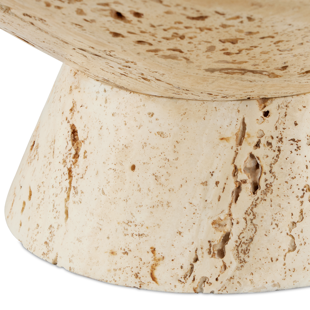 Currey & Co. Lubo Travertine Small Bowl 1200-0812